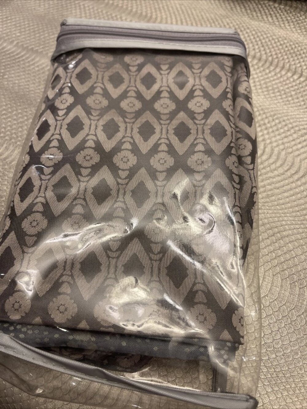 waterford linens king sham alana gray brand new!
